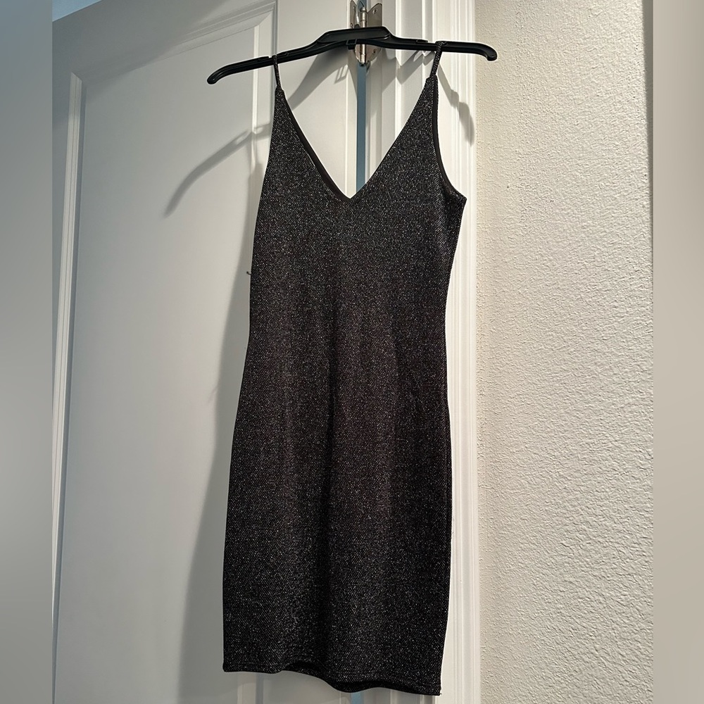 Black dress with glitter